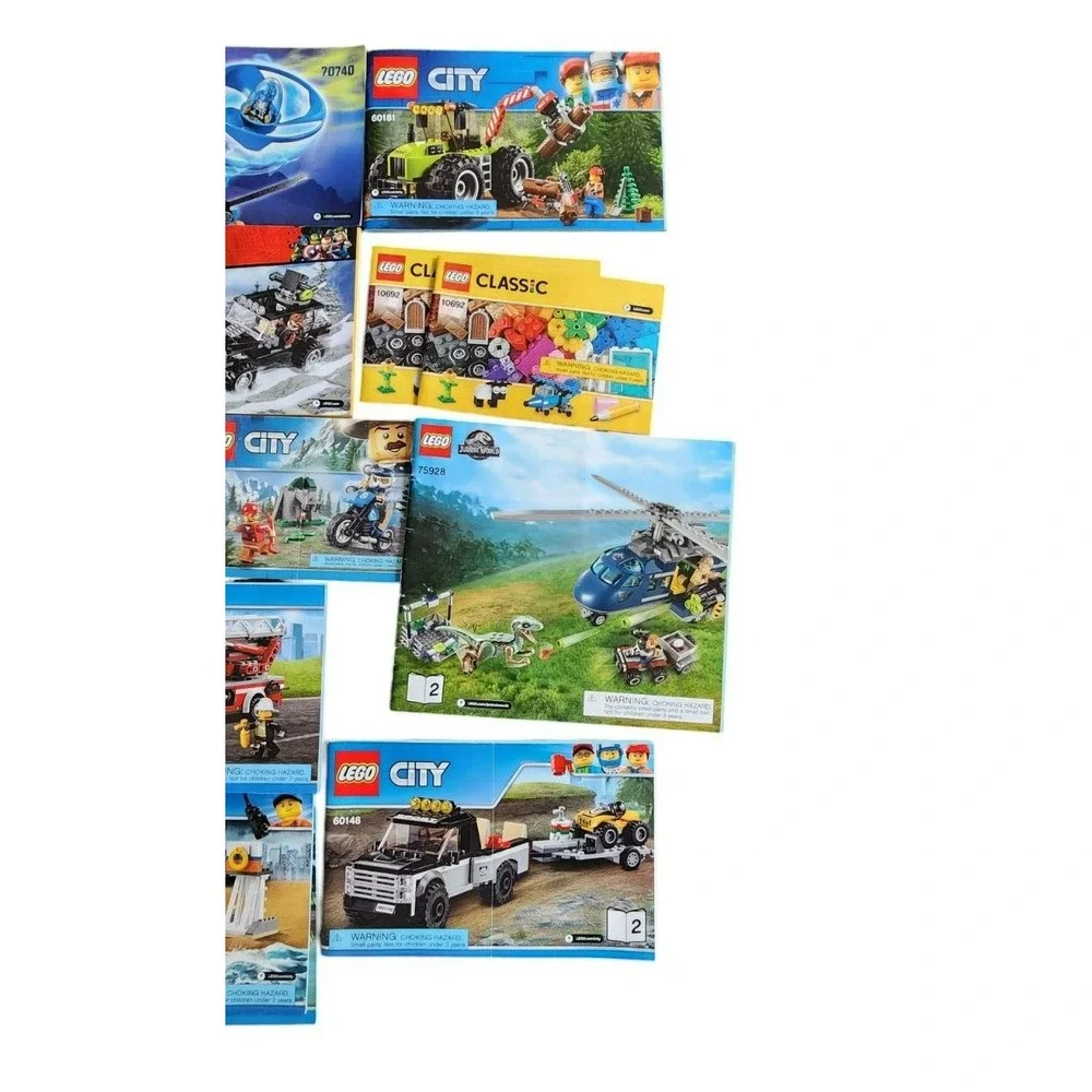 Lego City and Other Instruction Books - Books Only Lot‎